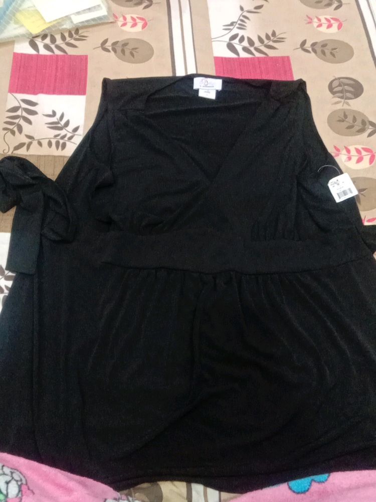 Black Party Wear Top