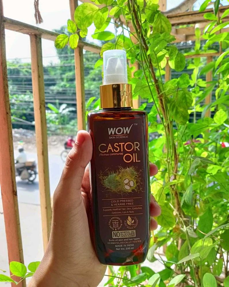 Unused Pack Of Wow Castor Oil, Cold pressed