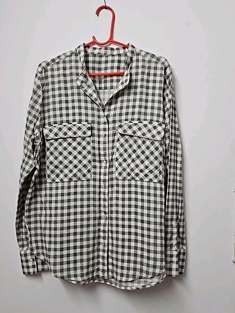 Casual Check Shirt Women