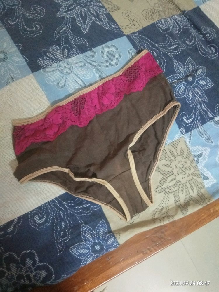 Brown Lace Brief