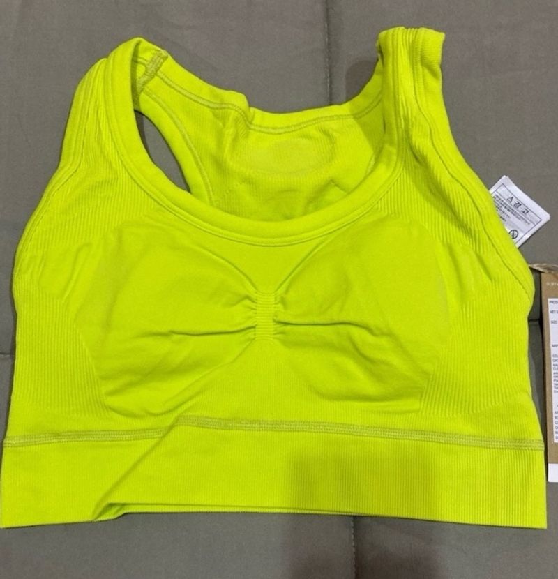 adidasAdidas Lime Green Studio Bra