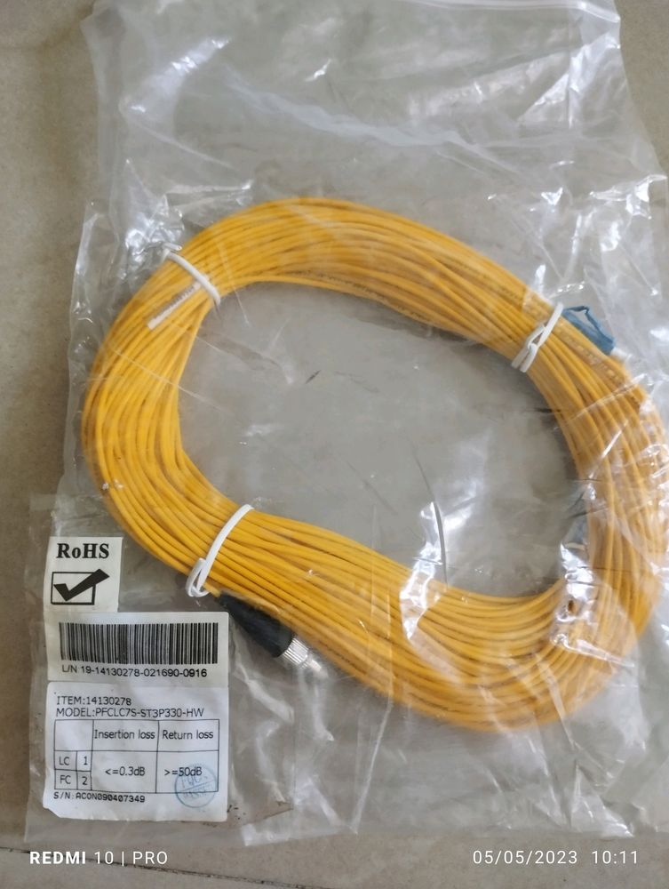 Branded Fiber Optic Cable With Connector