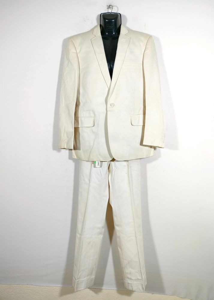 Off White Blazer And Pant Sets (Men's)