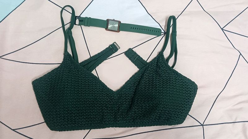 New Paded Bra (Green)