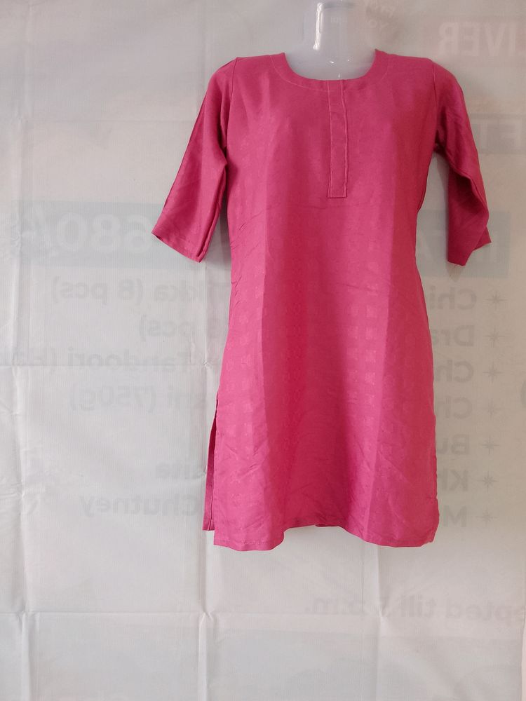 Light Pink Shirt Kurti