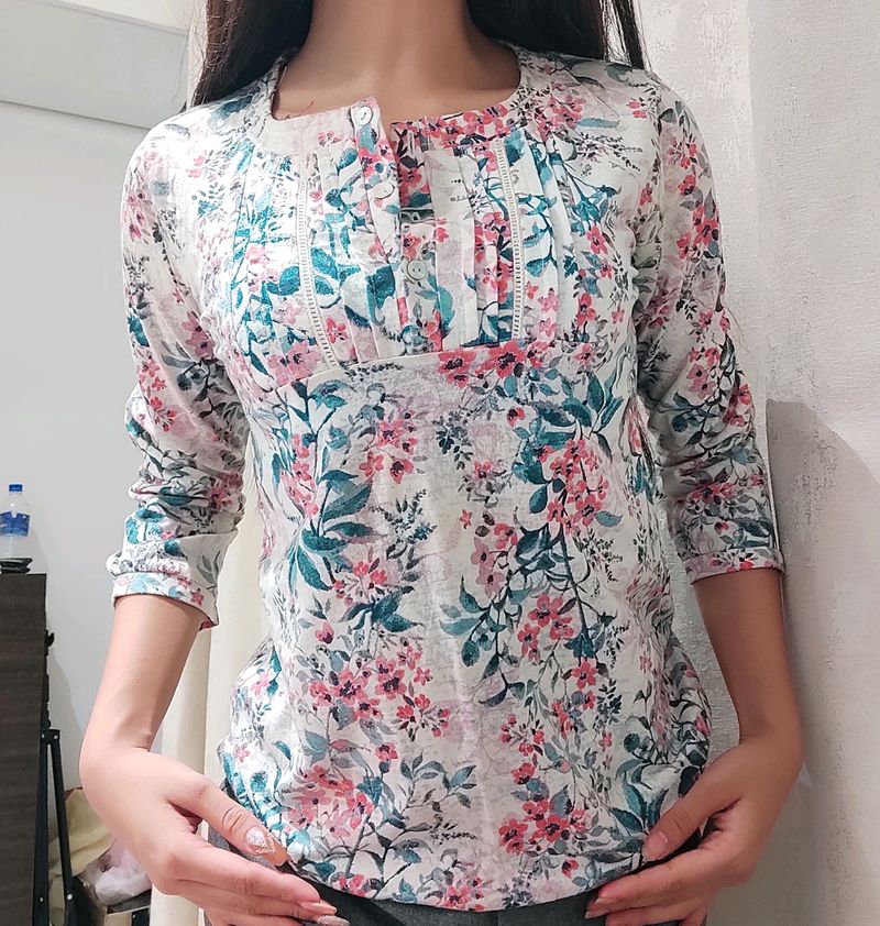 Kurti Floral Top