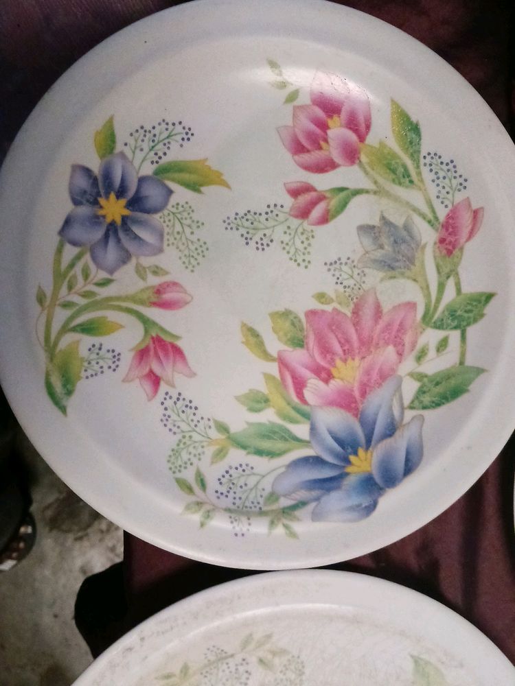 Four Melamine Plate