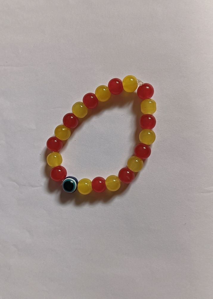 Unique Double Colour Bracelet With Evil Eye