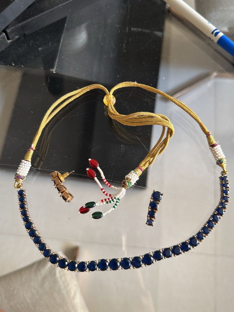 Blue Jewellery Set