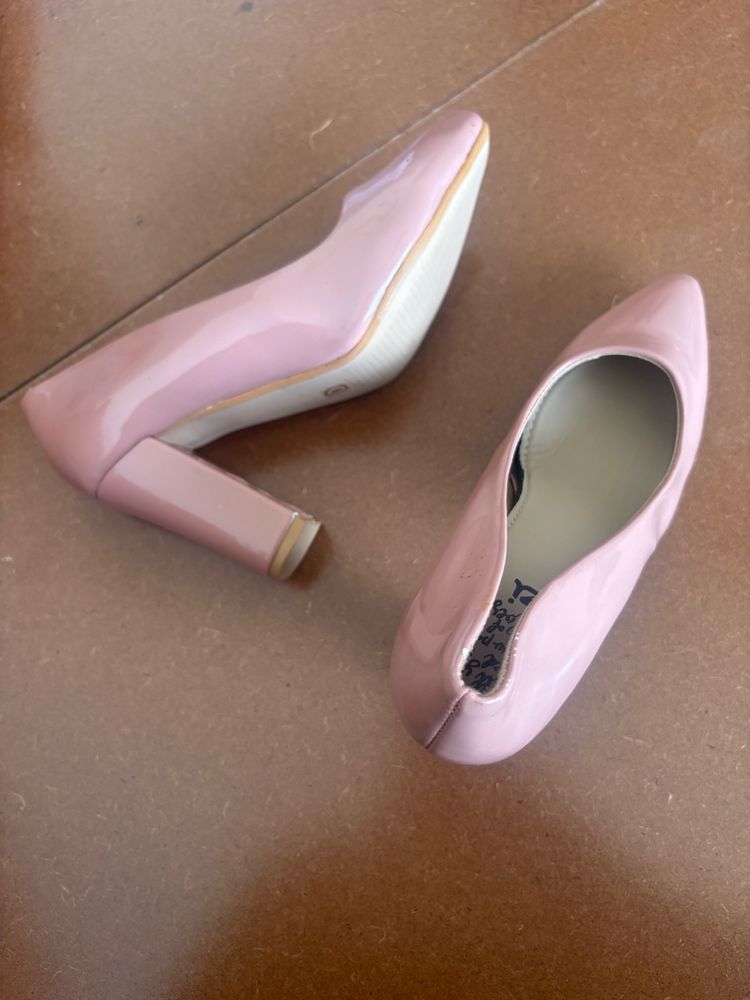 Pink Block Heels