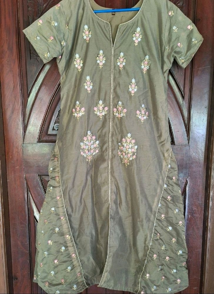 Grey Anarkali Kurta