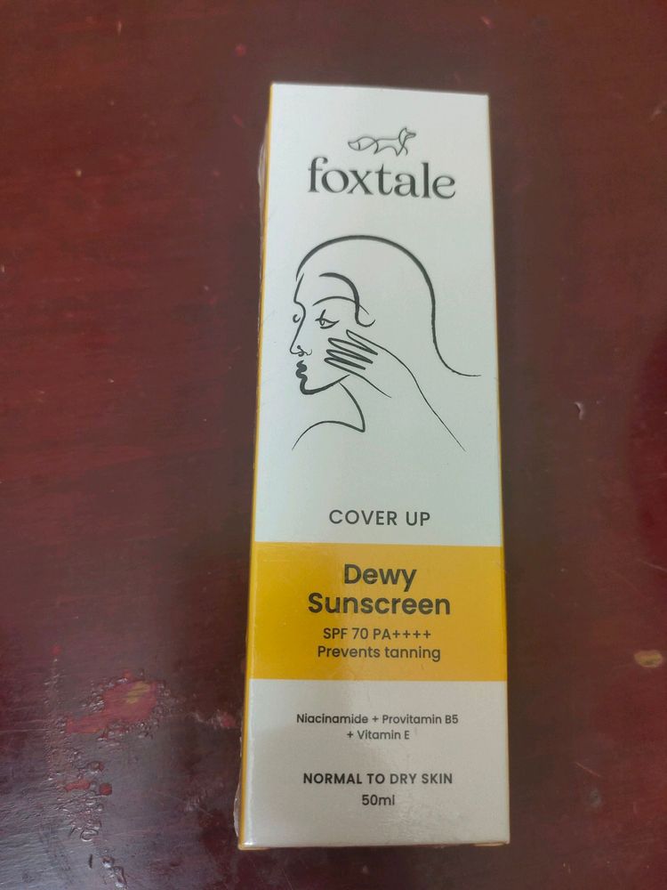 Foxtale Dewy Sunscreen Spf70