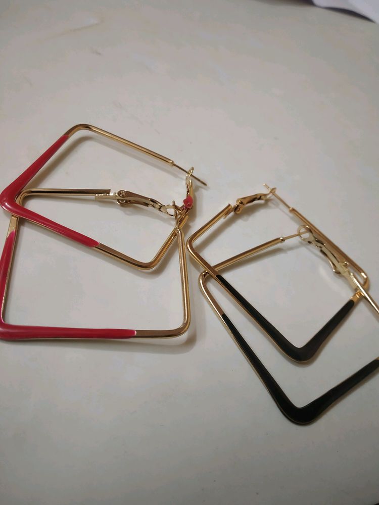 Square Shaped Hoops