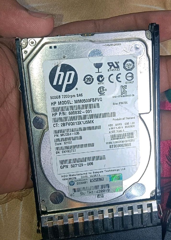 Hp 500gb Hdd 2.5 Inch 7200 Rpm