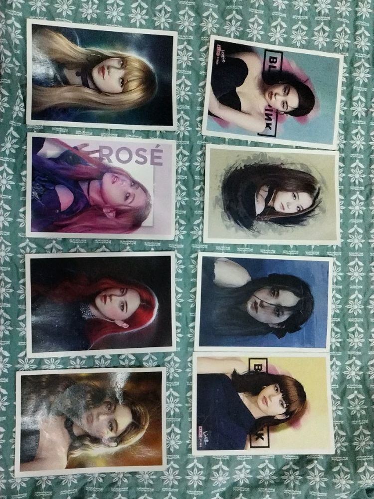 Black Pink Photo Cards 🖤💗