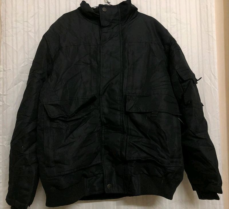 Retrfat Black Hooded Jacket