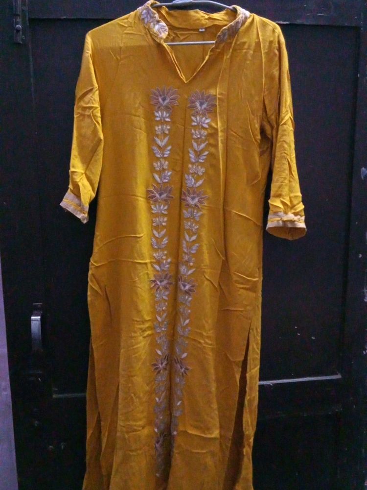 Mustard Color Kurti