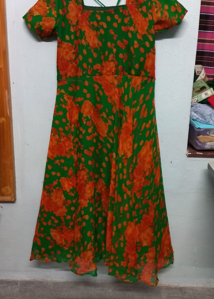 umbrella floral kurti