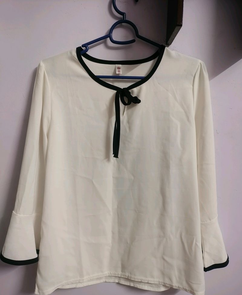 Korean Style White Top