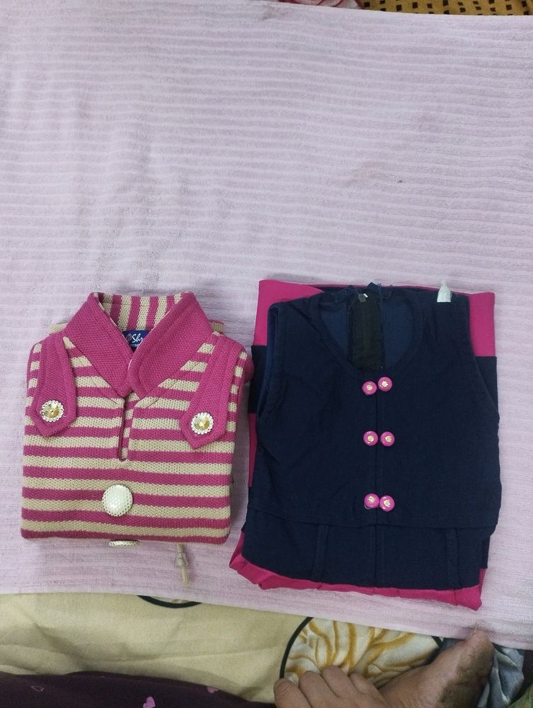 Combo Of Summer And Winter Dress For Baby Girl