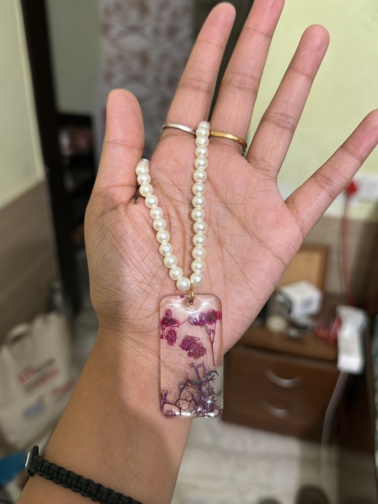 Purple Flower Pendant