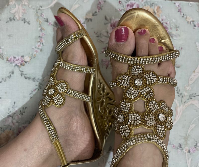 Golden Bridal Sandals⚜️