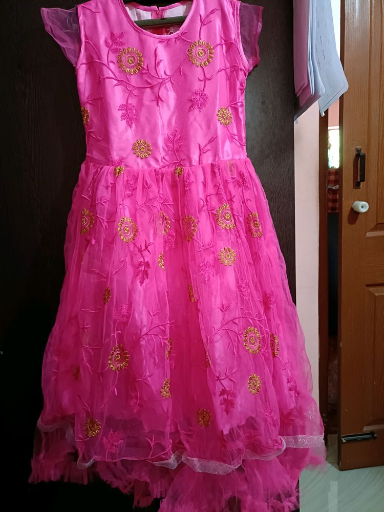 Pink Gown For Girls ❤️🌸✨