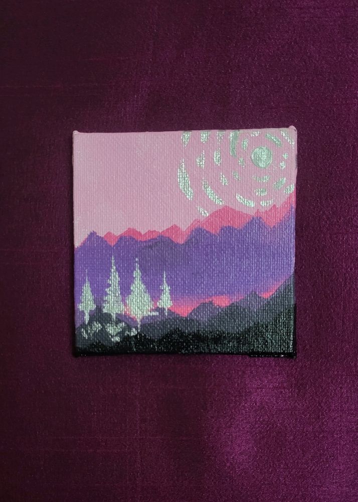 Cute Mini Canvas Scenery