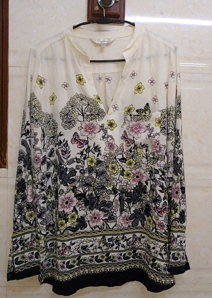 Plus Size Floral print Top For Women's