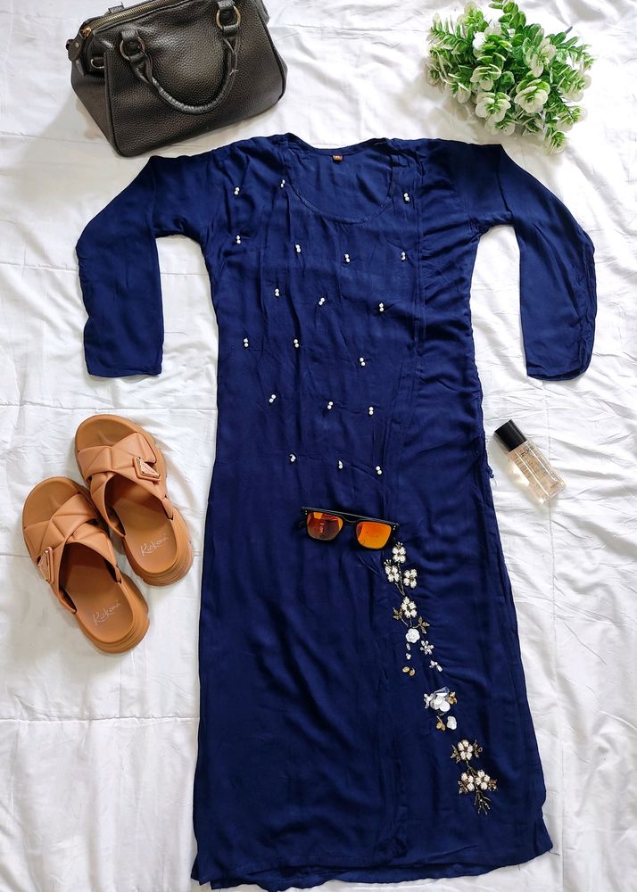 Navy Blue Kurti