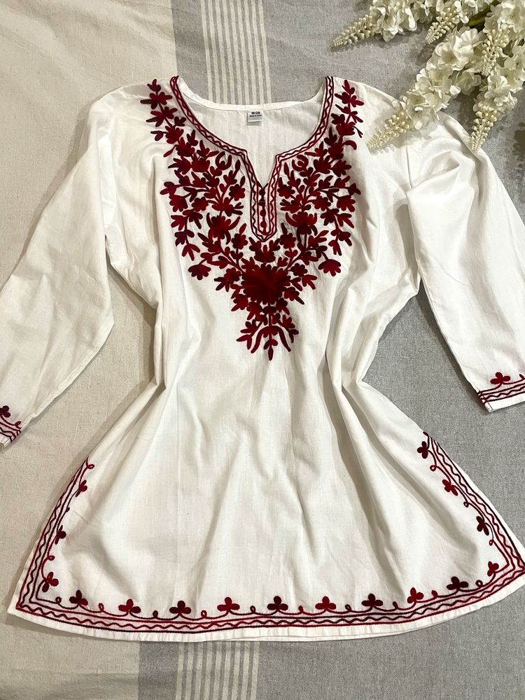 ❗️Mehroon Khadhai Kurta Top