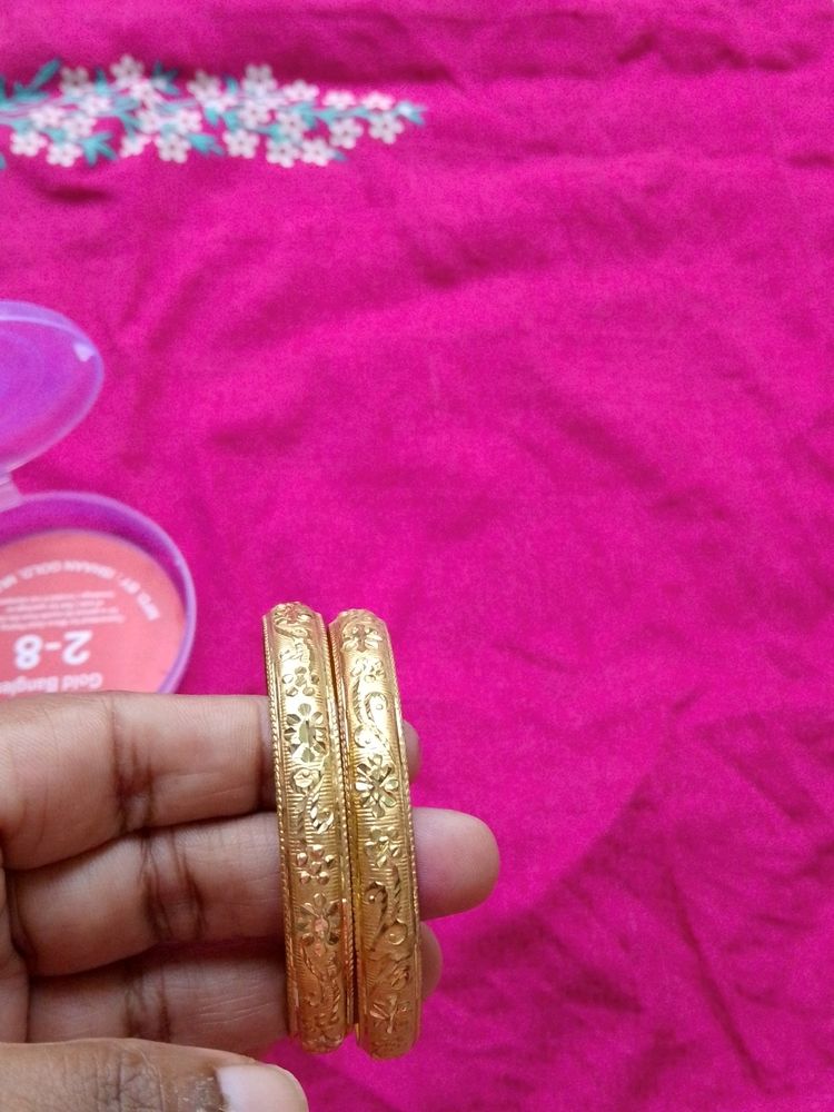 Gold Polish Bangles In Lakh