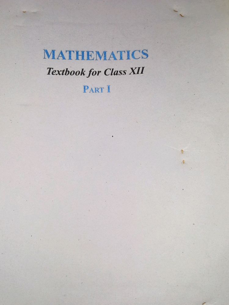 12 Th Maths Textbook