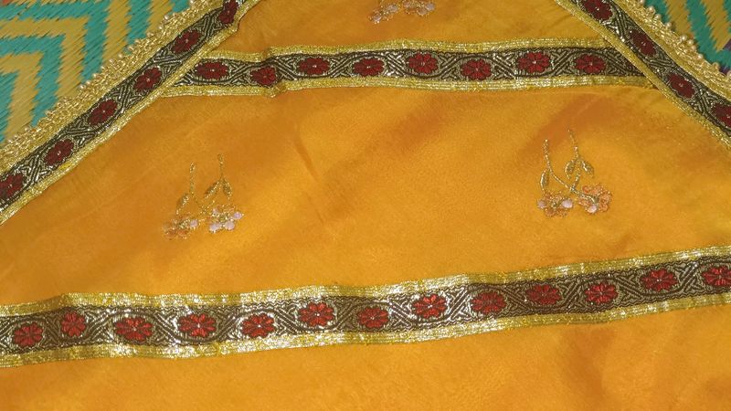 New Orange Saree