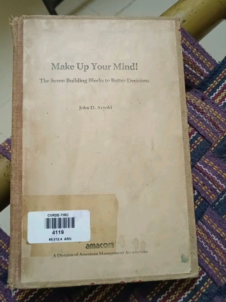 Make Up Your Mind By John D Arnold