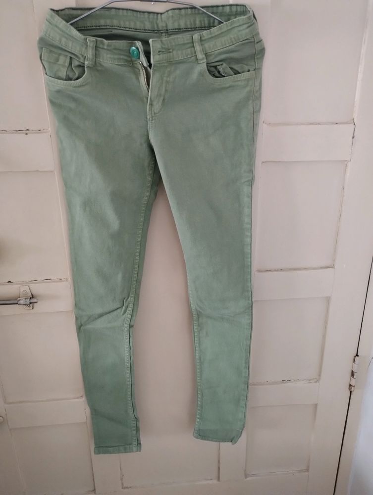 C-Green Colour Cotton Denim