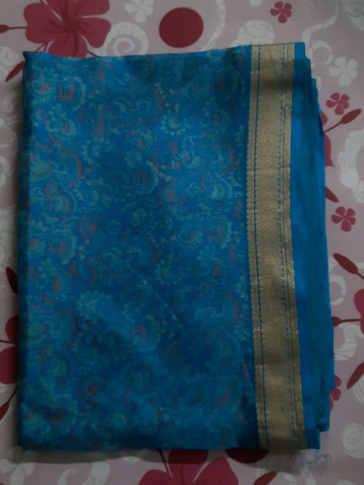 Silk Saree With GOLDEN Jori Border