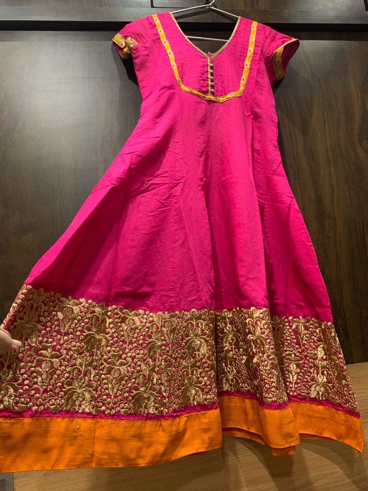 Pink Anarkali Kurta