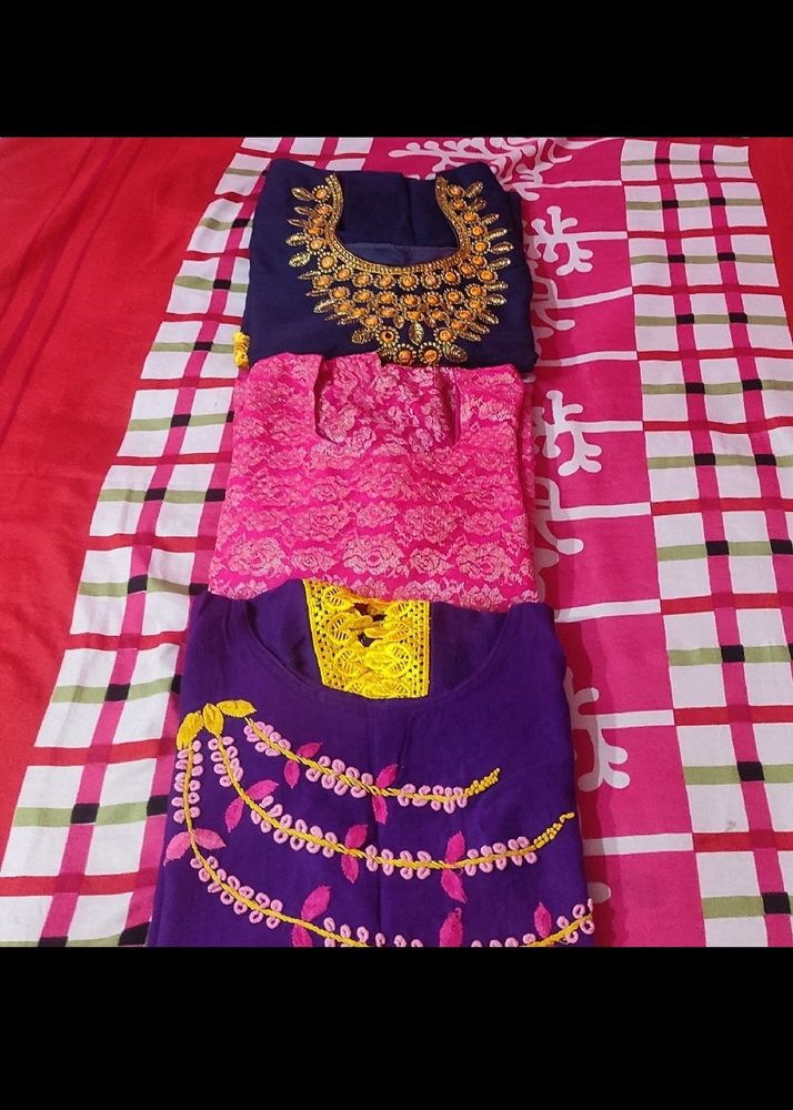 Beautiful Combo Of 3 Daily Wear Kurtas