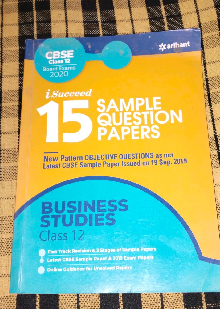 Arihant Business Studies Sample Paper Book