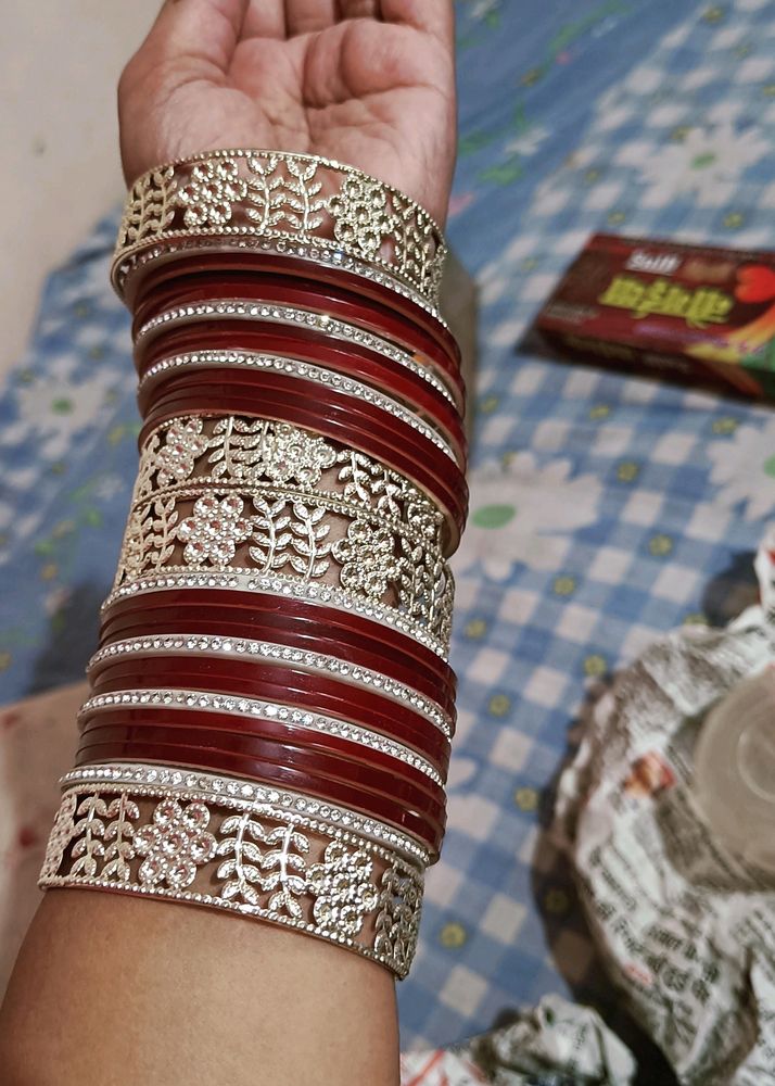 Maroon Colour Bridal Chuda