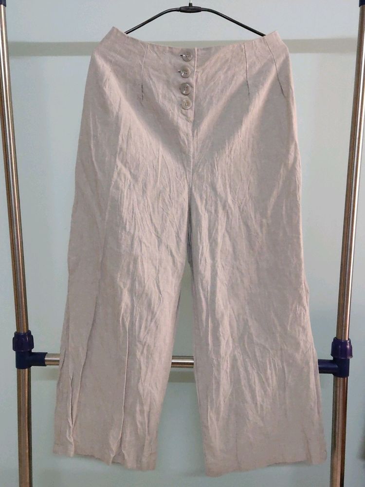 Linen Blend Formal Pants