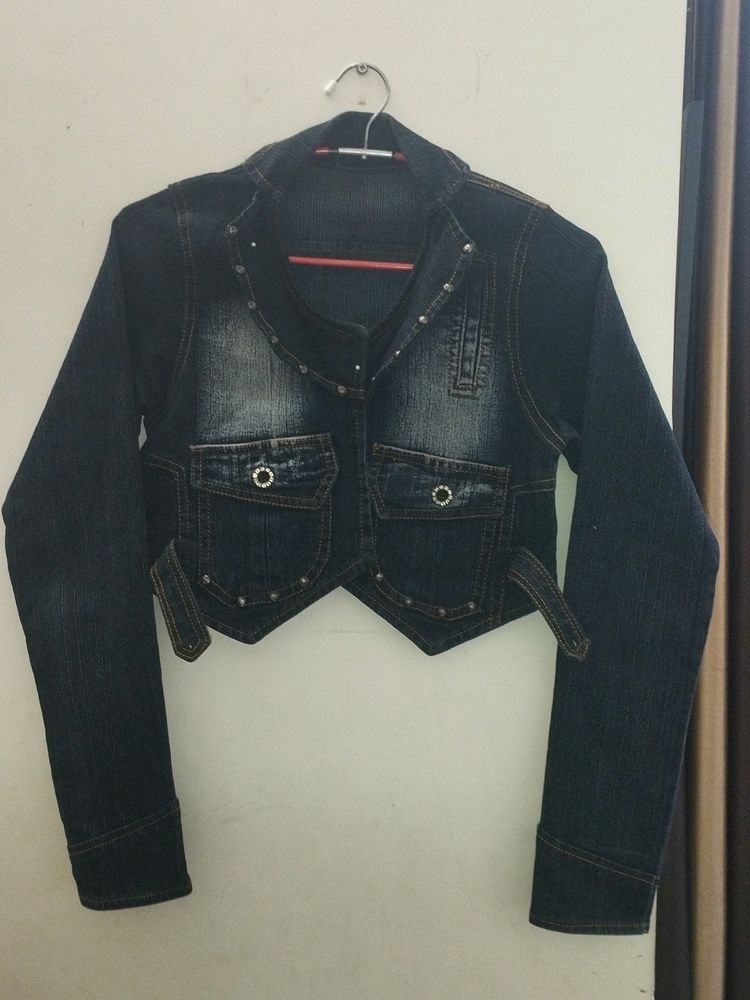 Denim Black Jacket