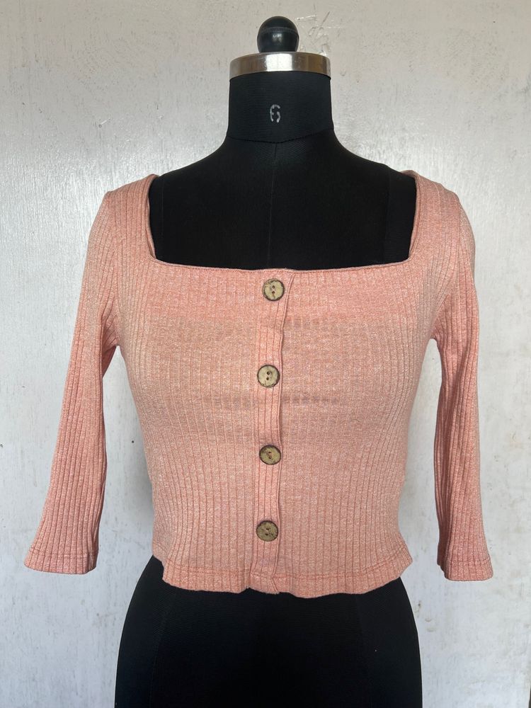 Crop Long Sleeve Top