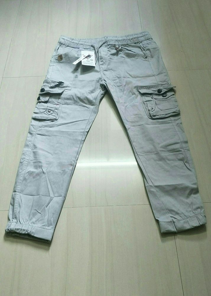 Grey Cargo Pant