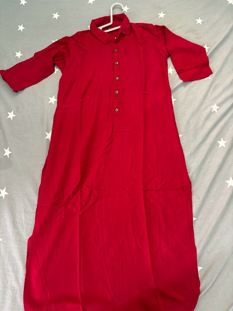 Maroon Women’s Kurta