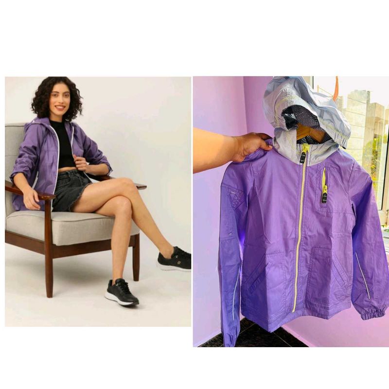 Max fog purple hooded jacket