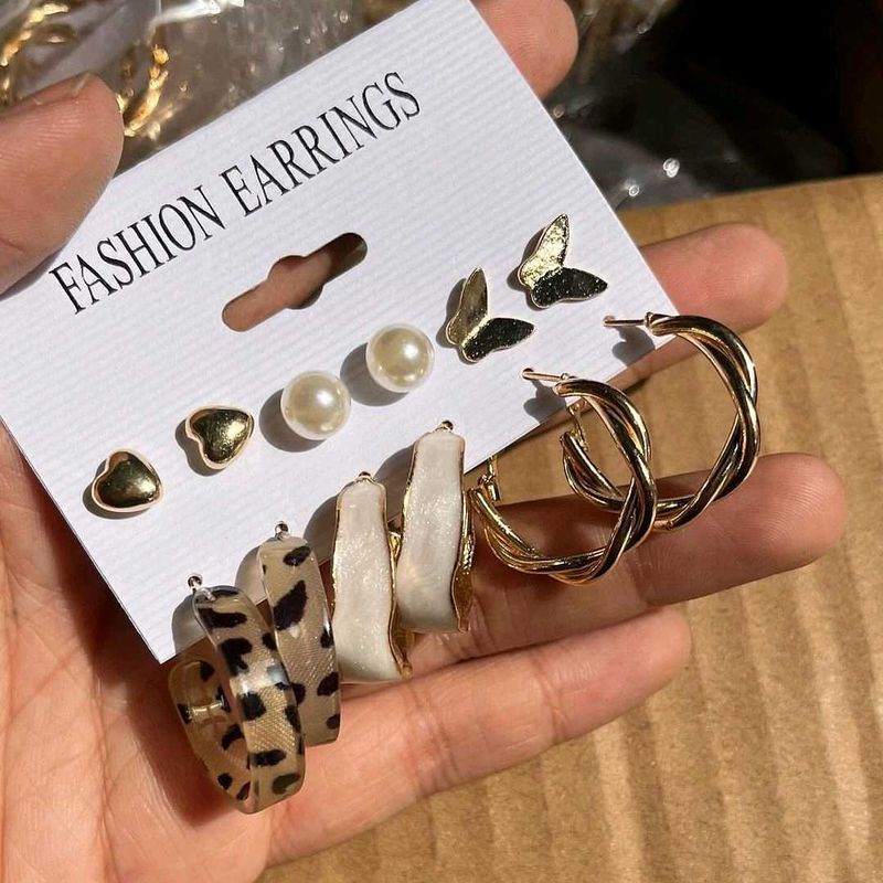 Leopard Earrings Set