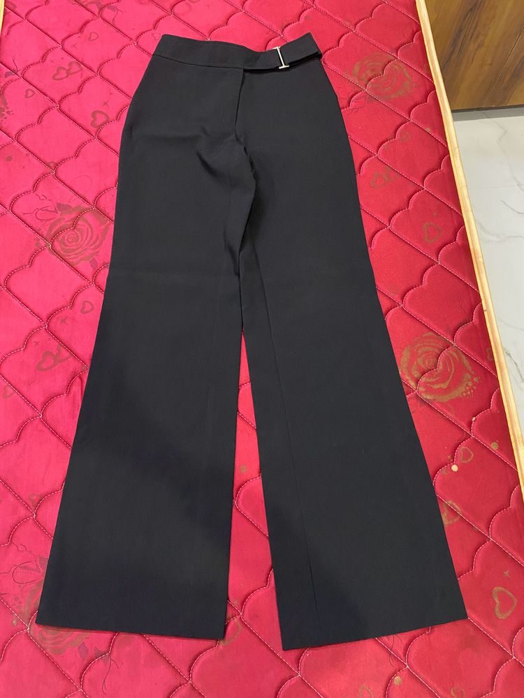 Black Formal Flared Trouser