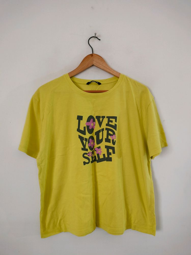 Lime Green Casual T Shirt (Women's)